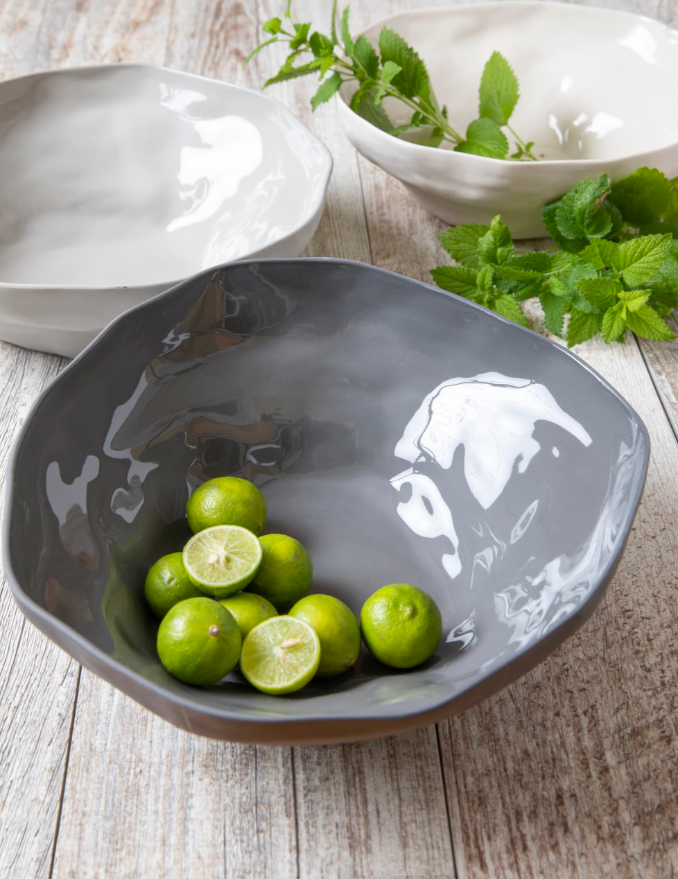 Stoneware Side Bowl, Pearl