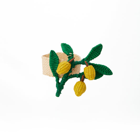 Raffia napkin rings
