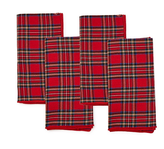 Plaid napkins (set of 4)