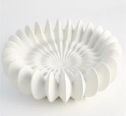 Line matte white bowl