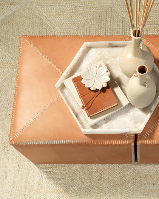 Octagon Alabaster Tray