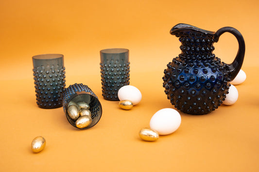 Hobnail Cobalt Tumblers
