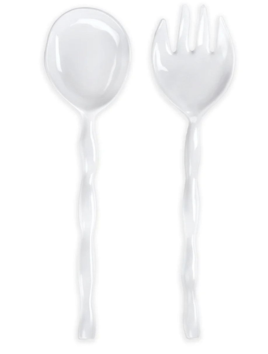 Ruffle Melamine Salad Servers