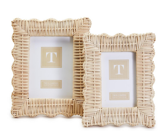 Wicker Weave Photo Frames