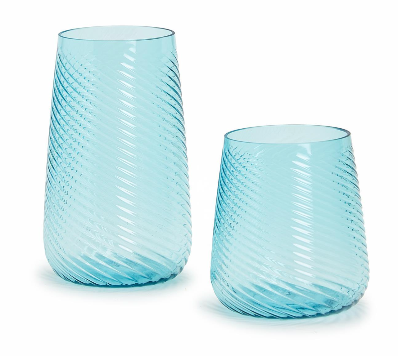 Spiricle Aqua  Incl 3 Styles Tumbler, Highball and Wine (17 oz., 22.5 oz., 13.5 dishwasher safe) - Plastic