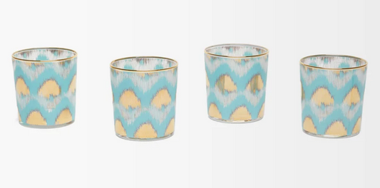 Ikat Glass Tumblers (set of 2)