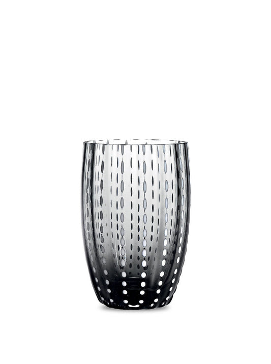 Perle Glass Tumbler Grey (set of 2)